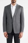 Daniel Hechter Modern Fit Grey Wool Blend Herringbone Sport Coat In Gray