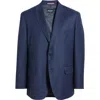 Daniel Hechter Navy Textured Wool Blend Sport Coat In Multi