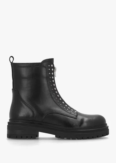 Daniel Istuds Black Leather Ankle Boots