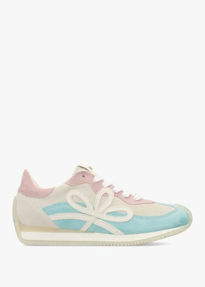 Daniel Movie Blue & Pink Suede Runner Trainers In Multi