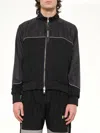 Daniel Patrick 7.3m Panelled Bomber Jacket In Black