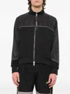 Daniel Patrick 7.3m Panelled Bomber Jacket In Black