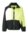 Daniel Patrick Color Blocking Coat In Green