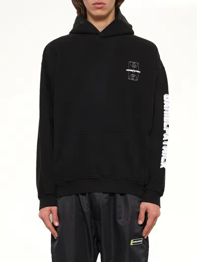 Daniel Patrick Dp Court Hoodie In Black