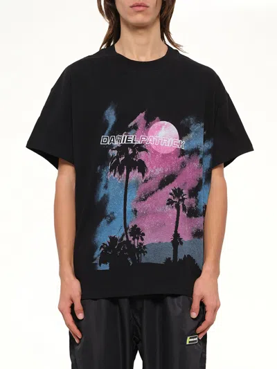 Daniel Patrick La Nights T-shirt In Black
