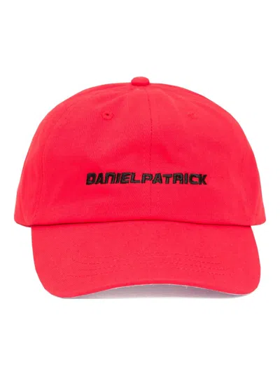 Daniel Patrick Logo-embroidered Cap In Red