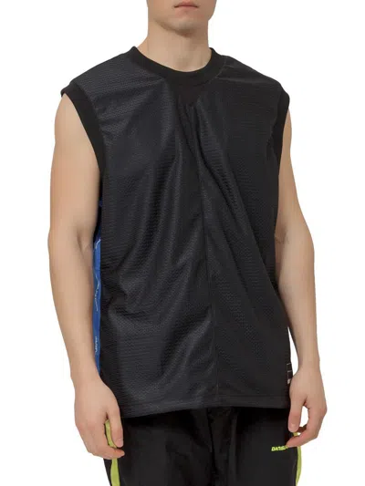 Daniel Patrick Mesh Over Tank Top With Side Bands