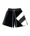 Daniel Patrick Striped Rope Shorts In Black