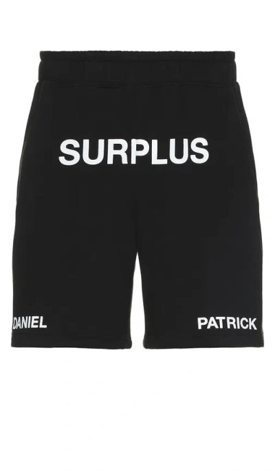 Daniel Patrick Surplus Logo Sweatshorts In 黑色