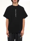 Daniel Patrick Vertical Logo T-shirt In Blk/grey
