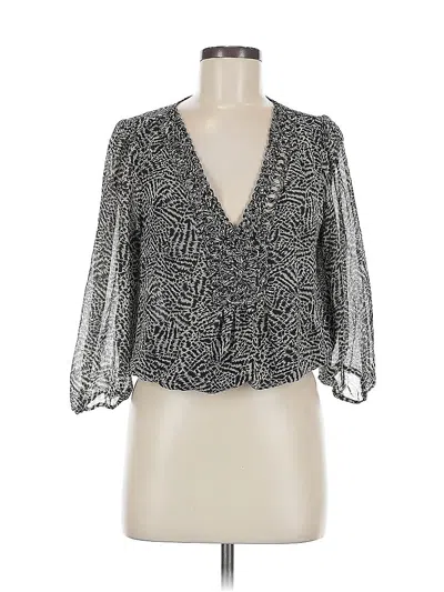 Pre-owned Daniel Rainn 3/4 Sleeve Blouse In Black