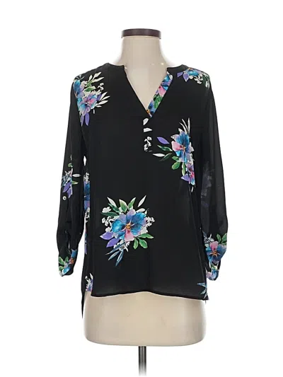 Pre-owned Daniel Rainn 3/4 Sleeve Blouse In Black