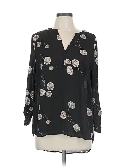 Pre-owned Daniel Rainn 3/4 Sleeve Blouse In Black