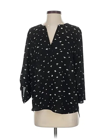 Pre-owned Daniel Rainn 3/4 Sleeve Blouse In Black