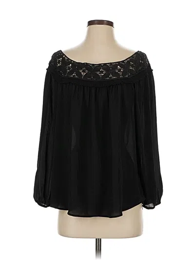 Pre-owned Daniel Rainn 3/4 Sleeve Blouse In Black
