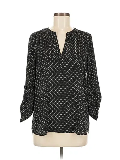 Pre-owned Daniel Rainn 3/4 Sleeve Blouse In Black
