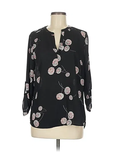 Pre-owned Daniel Rainn 3/4 Sleeve Blouse In Black