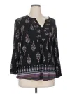 Daniel Rainn 3/4 Sleeve Blouse In Black