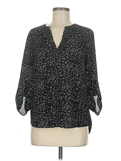 Pre-owned Daniel Rainn 3/4 Sleeve Blouse In Black