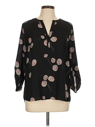 Pre-owned Daniel Rainn 3/4 Sleeve Blouse In Black