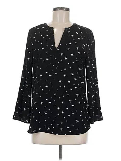 Pre-owned Daniel Rainn 3/4 Sleeve Blouse In Black