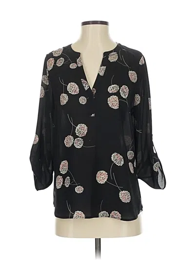 Pre-owned Daniel Rainn 3/4 Sleeve Blouse In Black