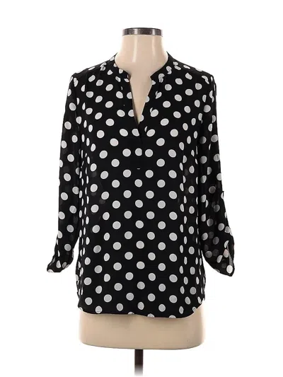 Pre-owned Daniel Rainn 3/4 Sleeve Blouse In Black