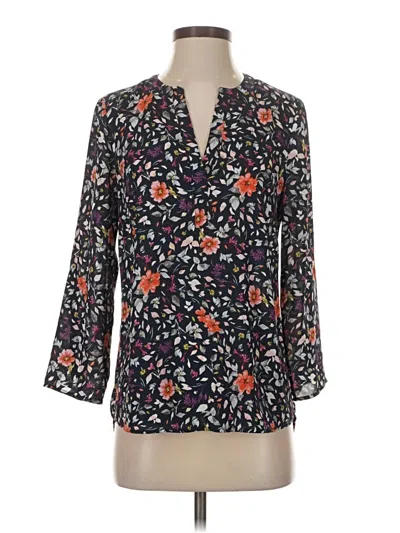 Pre-owned Daniel Rainn 3/4 Sleeve Blouse In Black