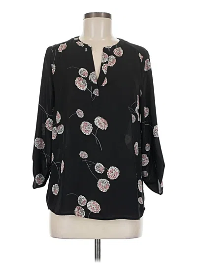 Pre-owned Daniel Rainn 3/4 Sleeve Blouse In Black