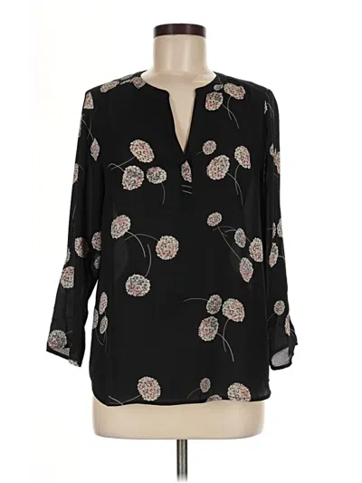 Pre-owned Daniel Rainn 3/4 Sleeve Blouse In Black
