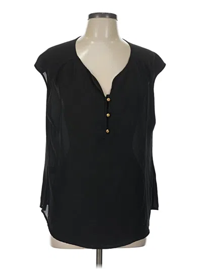 Pre-owned Daniel Rainn 3/4 Sleeve Blouse In Black