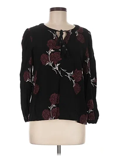 Pre-owned Daniel Rainn 3/4 Sleeve Blouse In Black