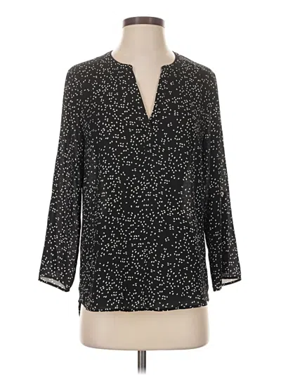 Pre-owned Daniel Rainn 3/4 Sleeve Blouse In Black