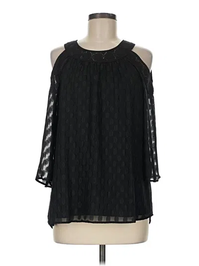 Pre-owned Daniel Rainn 3/4 Sleeve Blouse In Black