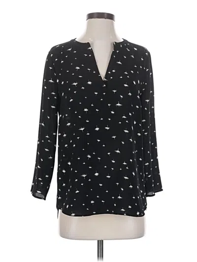 Pre-owned Daniel Rainn 3/4 Sleeve Blouse In Black