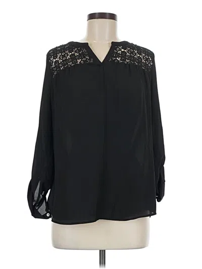 Pre-owned Daniel Rainn 3/4 Sleeve Blouse In Black