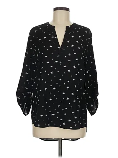 Pre-owned Daniel Rainn 3/4 Sleeve Blouse In Black