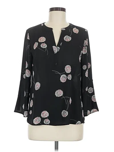 Pre-owned Daniel Rainn 3/4 Sleeve Blouse In Black