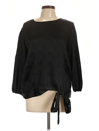 Pre-owned Daniel Rainn 3/4 Sleeve Blouse In Black
