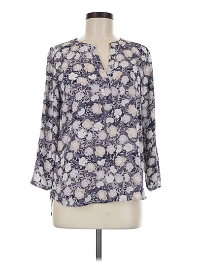 Pre-owned Daniel Rainn 3/4 Sleeve Blouse In Blue