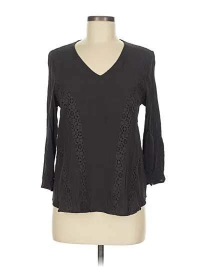 Pre-owned Daniel Rainn 3/4 Sleeve Blouse In Gray