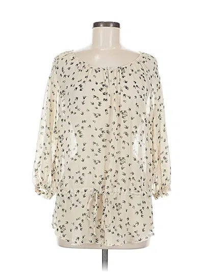 Pre-owned Daniel Rainn 3/4 Sleeve Blouse In Ivory