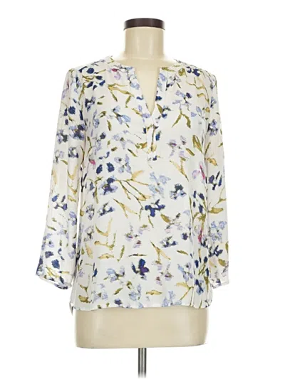 Pre-owned Daniel Rainn 3/4 Sleeve Blouse In Ivory