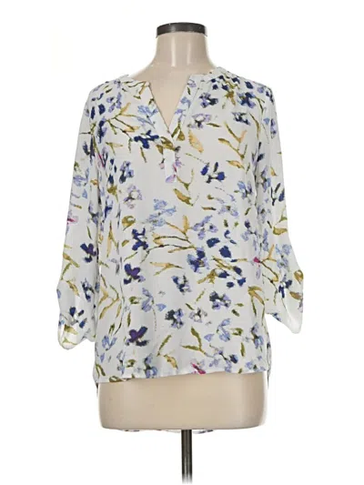 Pre-owned Daniel Rainn 3/4 Sleeve Blouse In Ivory