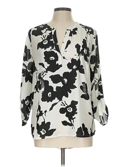 Pre-owned Daniel Rainn 3/4 Sleeve Blouse In Ivory