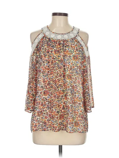 Pre-owned Daniel Rainn 3/4 Sleeve Blouse In Orange