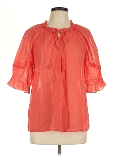 Pre-owned Daniel Rainn 3/4 Sleeve Blouse In Orange