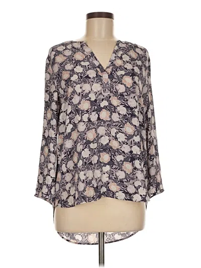 Pre-owned Daniel Rainn 3/4 Sleeve Blouse In Purple