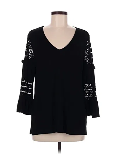 Pre-owned Daniel Rainn 3/4 Sleeve T-shirt In Black