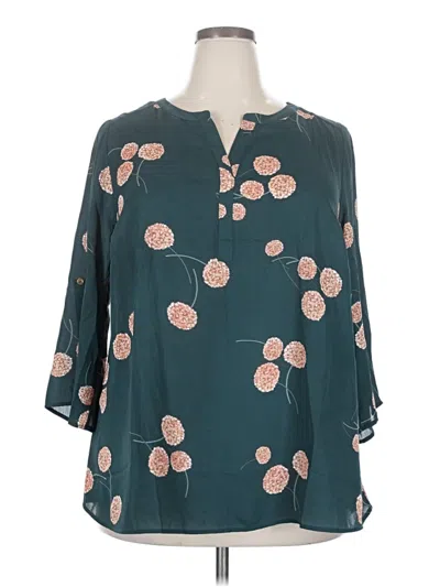 Pre-owned Daniel Rainn 3/4 Sleeve T-shirt In Blue